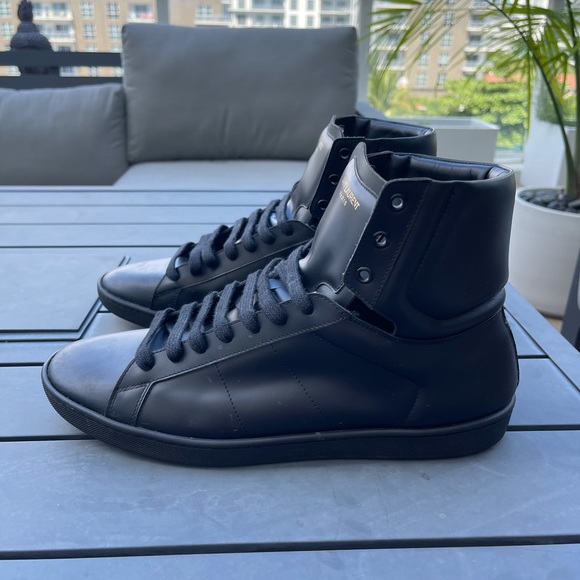 Black Saint Laurent High Tops Size 11 US / 45 EUR - Picture 6 of 12